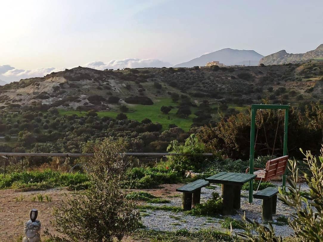Emmanuela House With Garden & Sea View - Triopetra Apartment Bagian luar foto