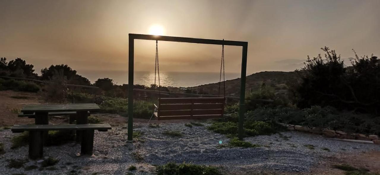 Emmanuela House With Garden & Sea View - Triopetra Apartment Bagian luar foto