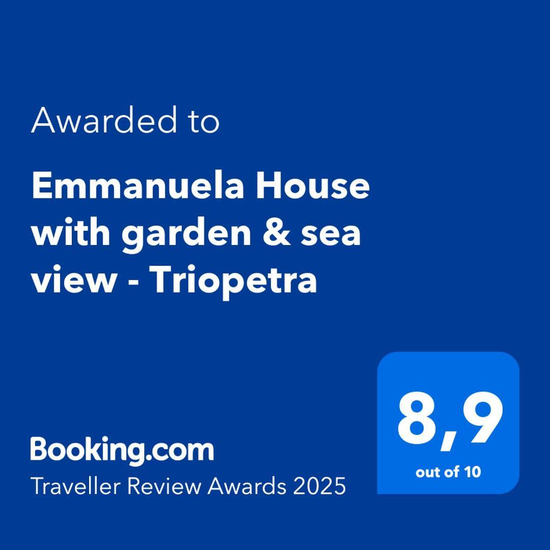 Emmanuela House With Garden & Sea View - Triopetra Apartment Bagian luar foto